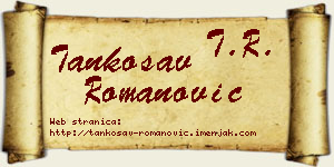 Tankosav Romanović vizit kartica